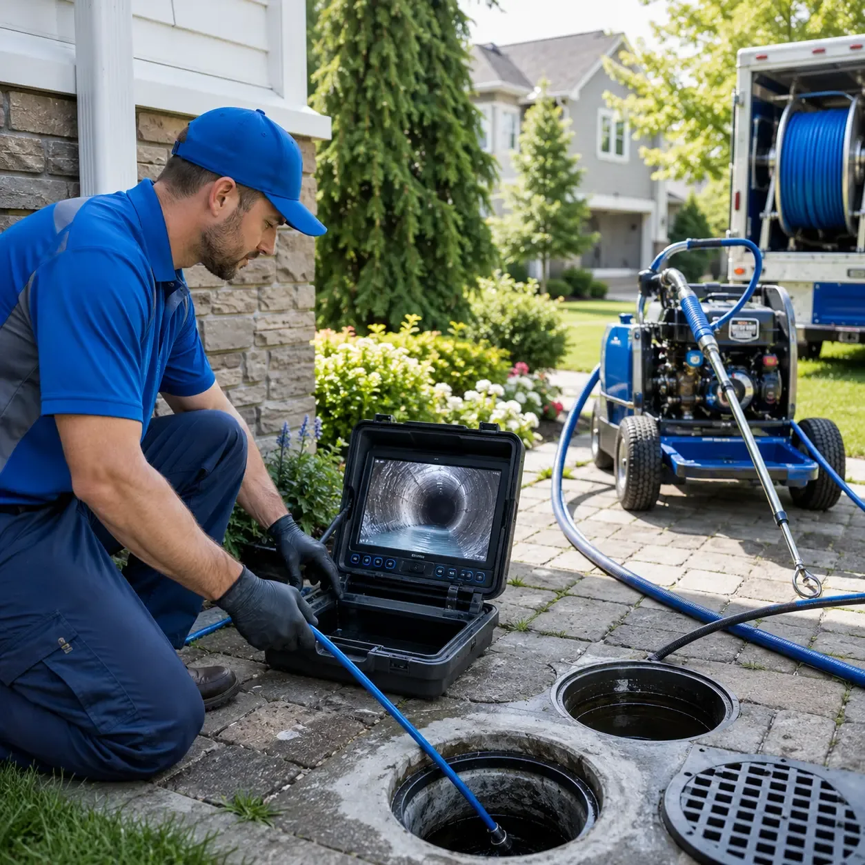 Outdoor drain cleaning professionals serving Whitehall, WI