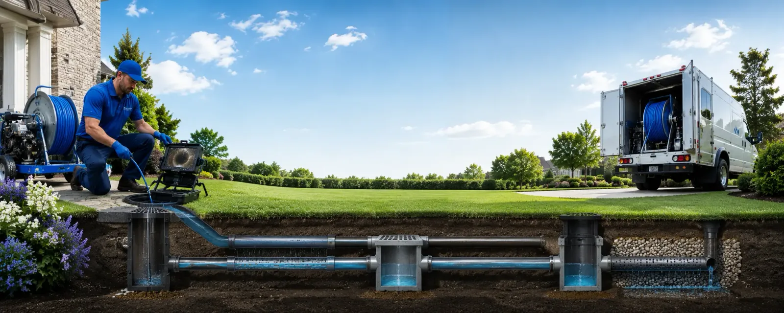 Outdoor drain cleaning information for Whitehall, WI